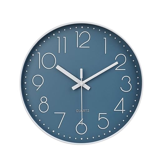 jomparis 12 Inch Silent Non Ticking Battery Operated Quality Quartz Round Wall Clock Modern Decor photo jomparis 12 Inch Silent Non Ticking Battery Operated Quality Quartz Round Wall Clock Modern Decor