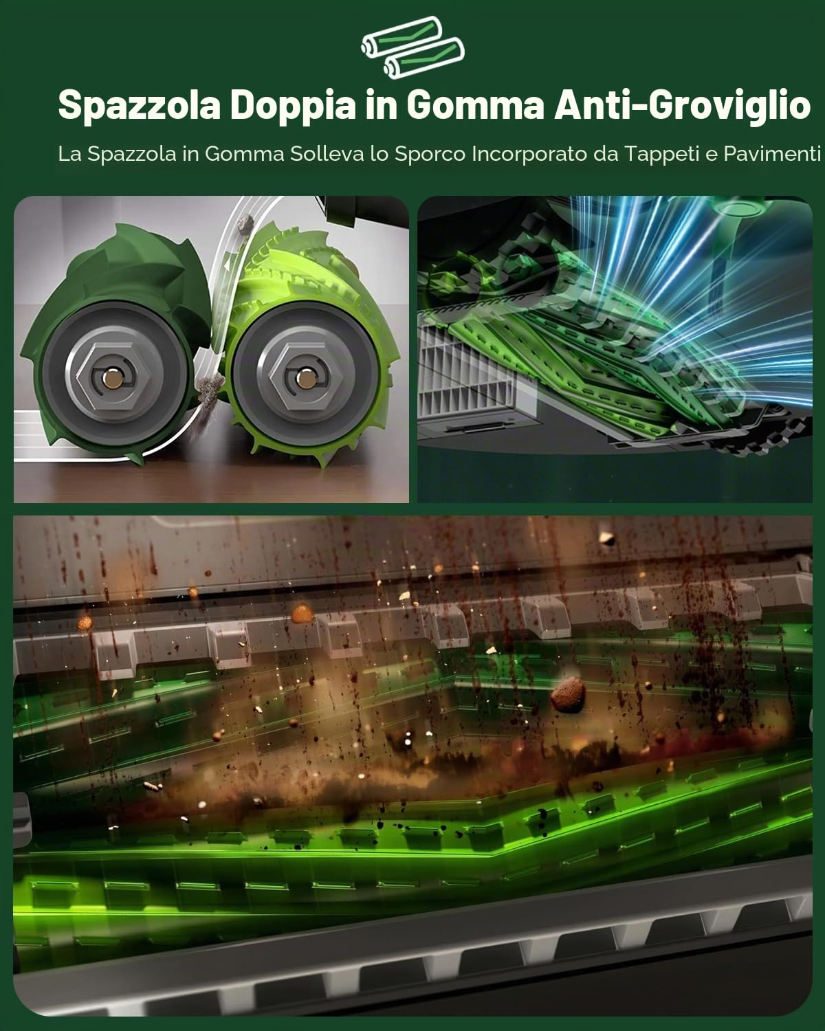 Chuancheng 19 accessori per robot aspirapolvere iRobot Roomba Max 705 Combo/706 Combo/Max serie 700, 2 spazzole principali, 1 mocio a rullo, 6 filtri, 6 spazzole laterali, 4 sacchetti per la polvere