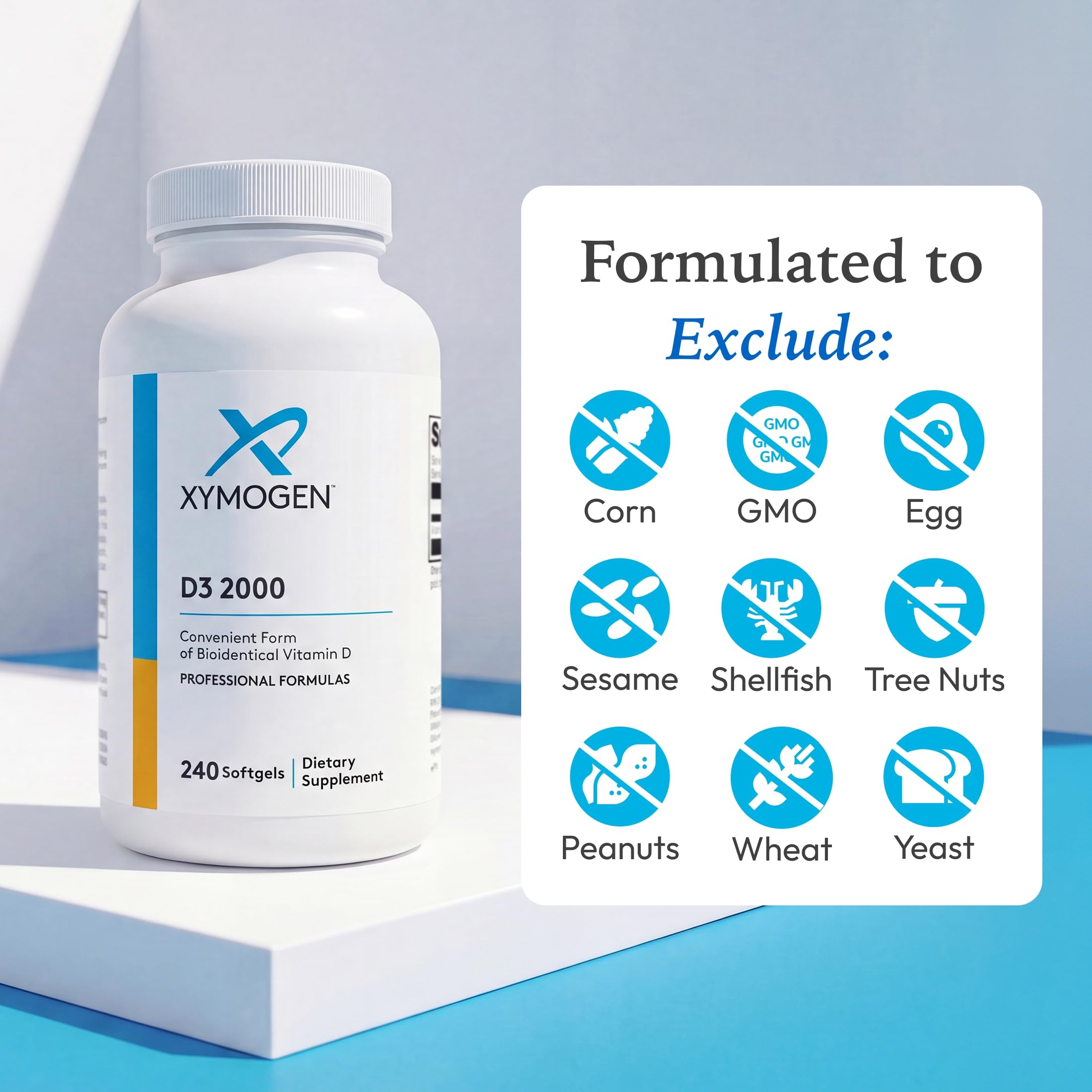 XYMOGEN D3 2000, 240 Softgels — Amazon image 6