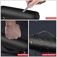 Vista 2 de Funda para altavoz Bluetooth impermeable JBL Charge 4, soporte de almacenamiento duro con funda de silicona, paquete de 2