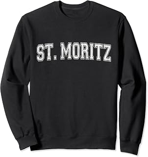 St. Moritz Varsity Print - St Moritz Switzerland Sweatshirt
