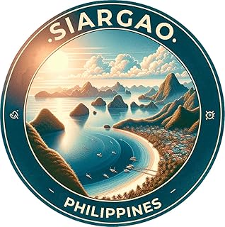 siargao Philippines Mementos Souvenir Die Cut Decorative Flat Magnet 3-Inch