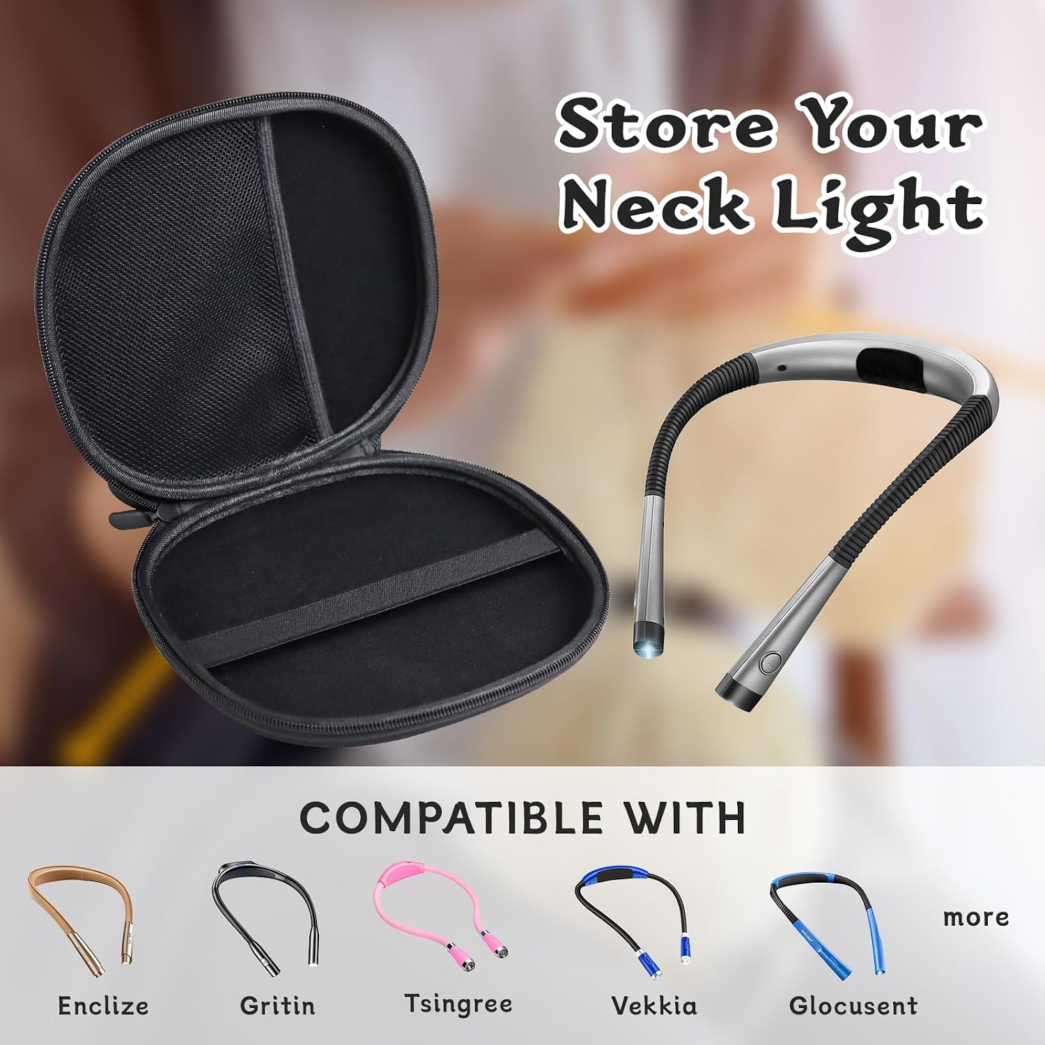 Case for Book Reading Light Compatible with Glocusent & Nivava image 5