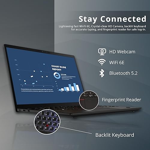 Miniatura 5 de LENOVO Thinkpad X1 Nano 13.3" 2K Business Laptop, Intel Core i7-1160G7, 16GB RAM, 1TB SSD, teclado retroiluminado, lector de huellas dactilares,