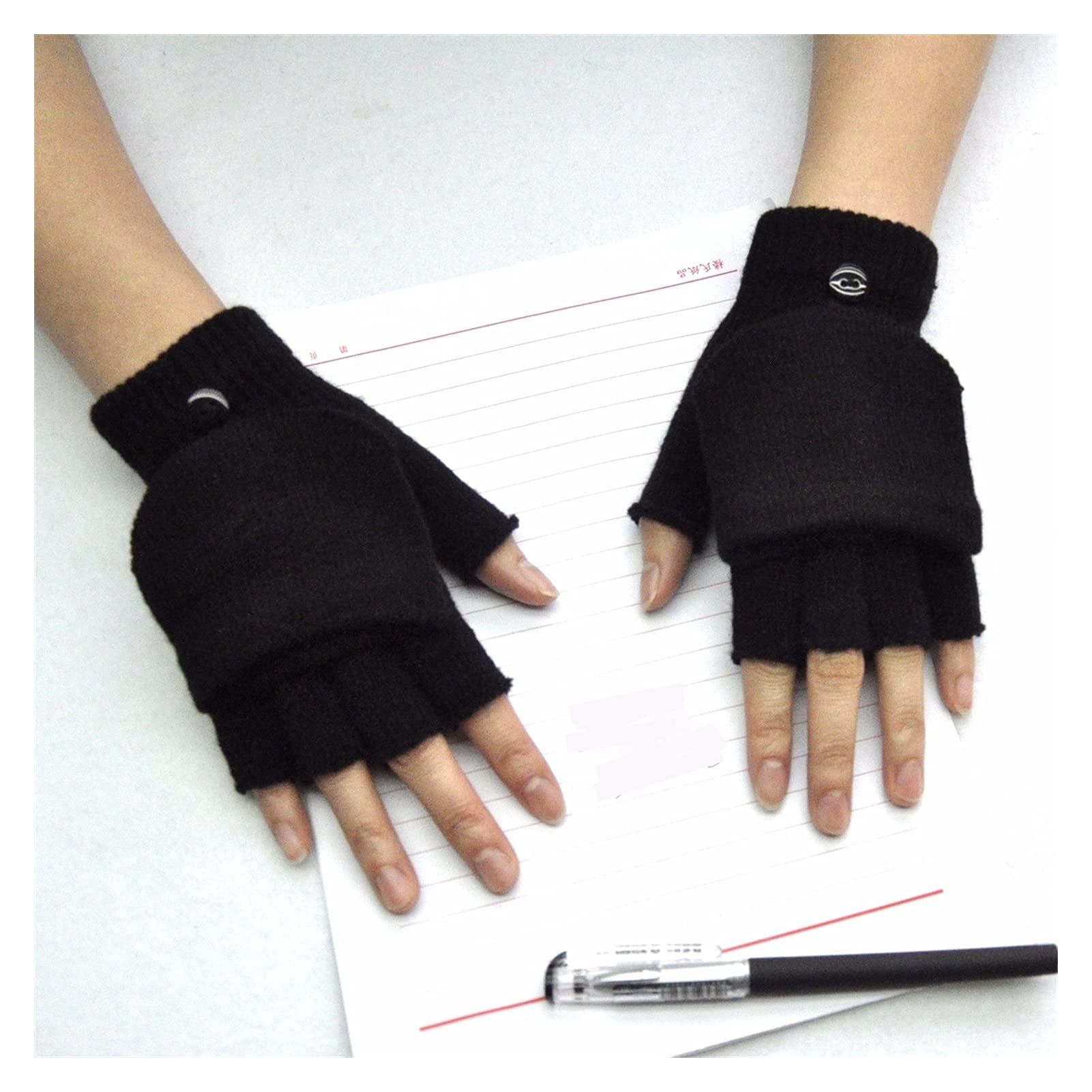 WTAPS】finger less knit glove Knitted Fingerless Flip Gloves