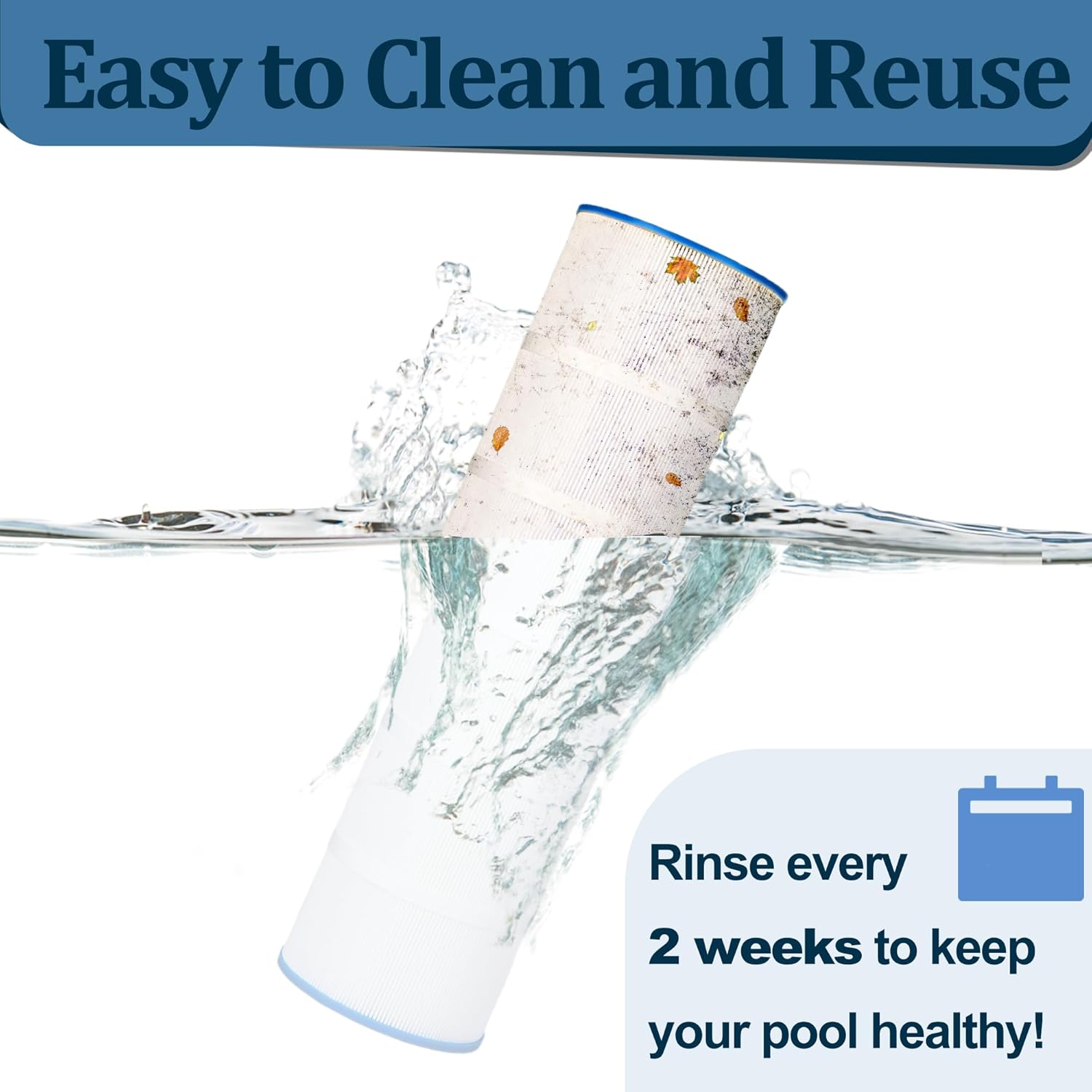 PCC105-PAK4 Swimming Pool Filter Compatible with Unicel C-7471, Filbur FC-1977, PCC105, Pentair CCP420, R173576, 178584, 817-0106, 105 Sq. Ft. 4 Pack