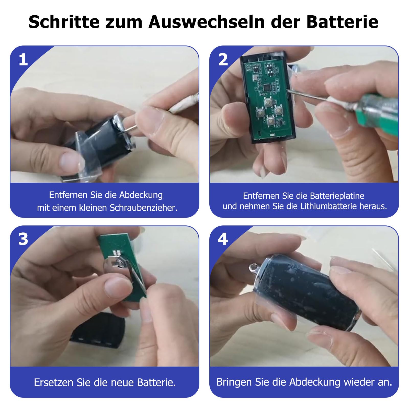 868,3 MHz BS Garagentor Fernbedienung 2 Kanal fur HSE2-868-BS Handsender HSE4 HSE1 HS1 HS4 HS5 HSZ1 HSD2-868 BiSecur, 2 Stück