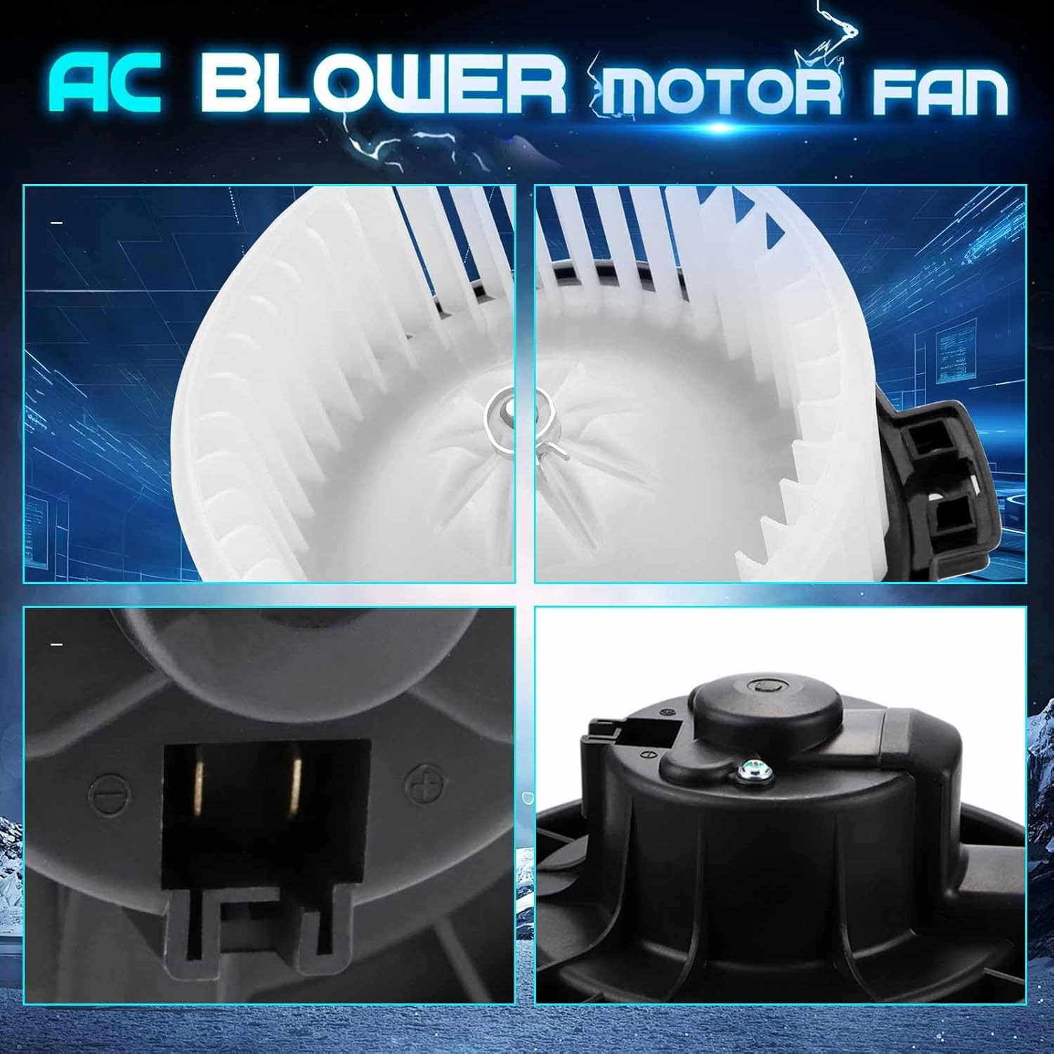 87103-06031 700054 HVAC Heater Blower Motor Air Conditioning and Heating Fits for 2004-2008 Toyota Solara, 2002-2006 Toyota Camry, 2004-2006 Toyota Sienna