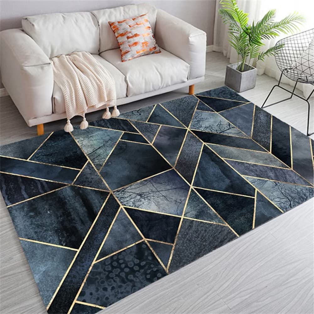 Uniwersalne dywany geometryczne retro gabinet i salon wystrój pokoju dla chłopców niebieski dekoracja świąteczna dywan tarasowy uniwersalne dywany dywan do przedpokoju chodnik dywan 80 x 140 cm