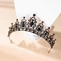 Vista 5 de Kamirola - Corona de reina y tiaras corona de princesa para mujeres y niñas, diademas de cristal para novia, princesa para bodas y fiestas (01)