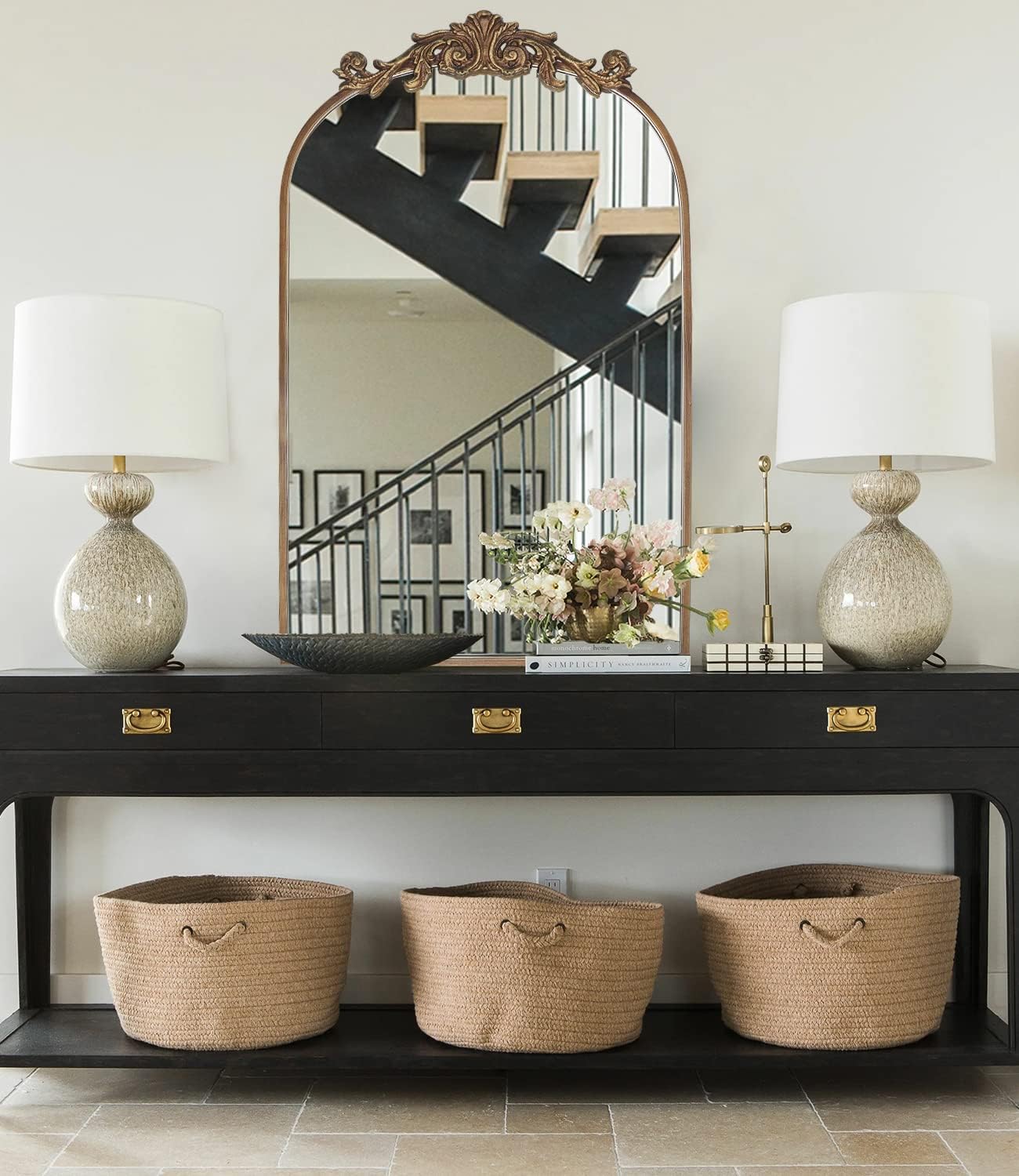 PAIHOME Baroque Inspired Wall Decor Antique Gold 19"x 30"