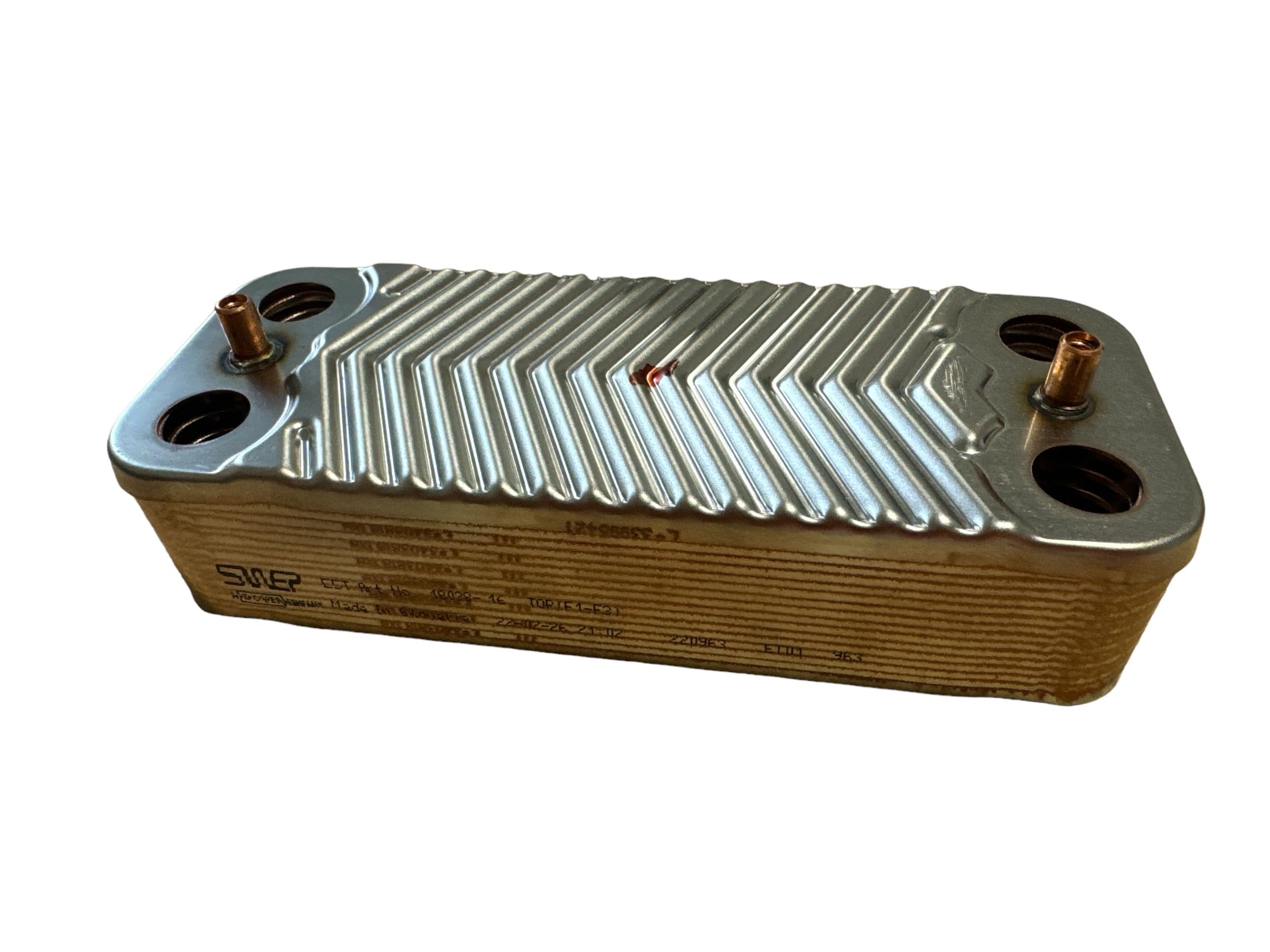 Hanicks Silver Alpha Cd 28C/28X Swep Dhw 16 Dhw Plate Heat Exchanger 1.022221 Genuine Part