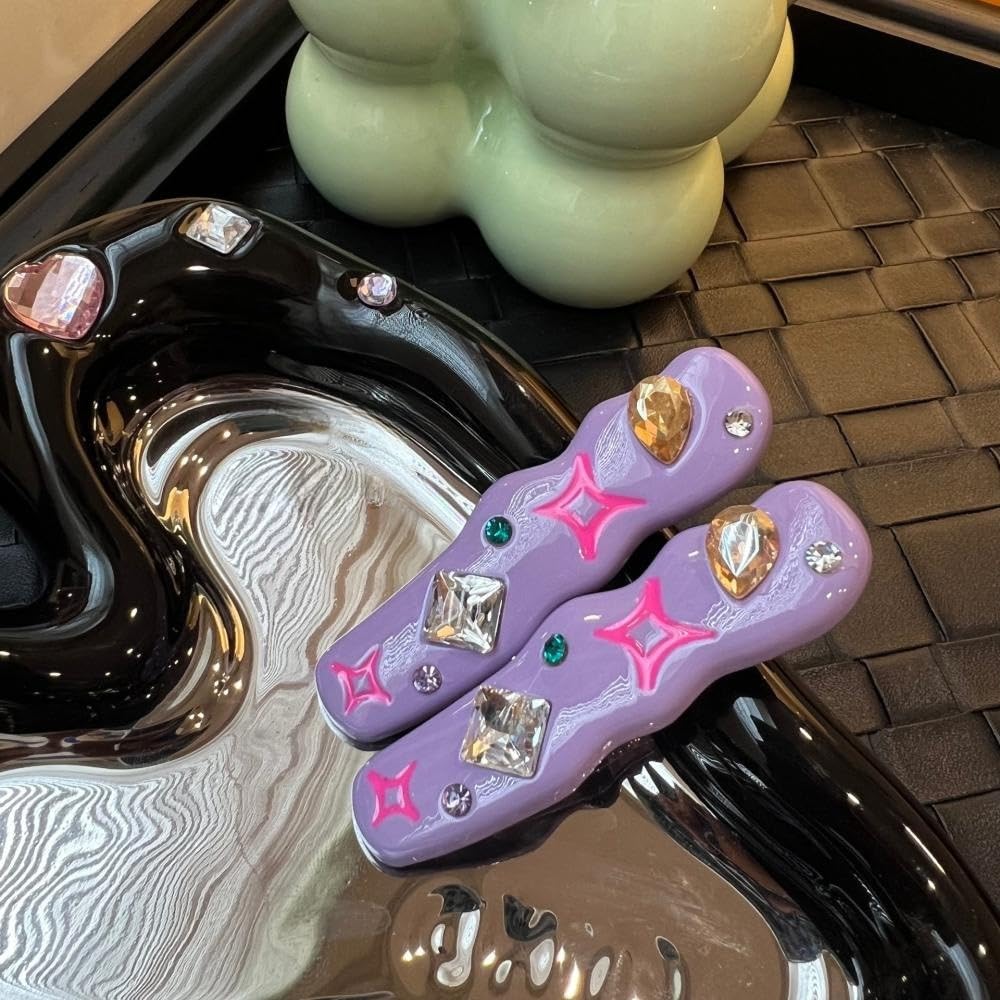fermaglio per capelli Fermagli for capelli con strass for le donne, fermagli for capelli in cristallo Morsetto a mascella in acrilico for capelli spessi, fermagli for capelli con artigli con strass fa