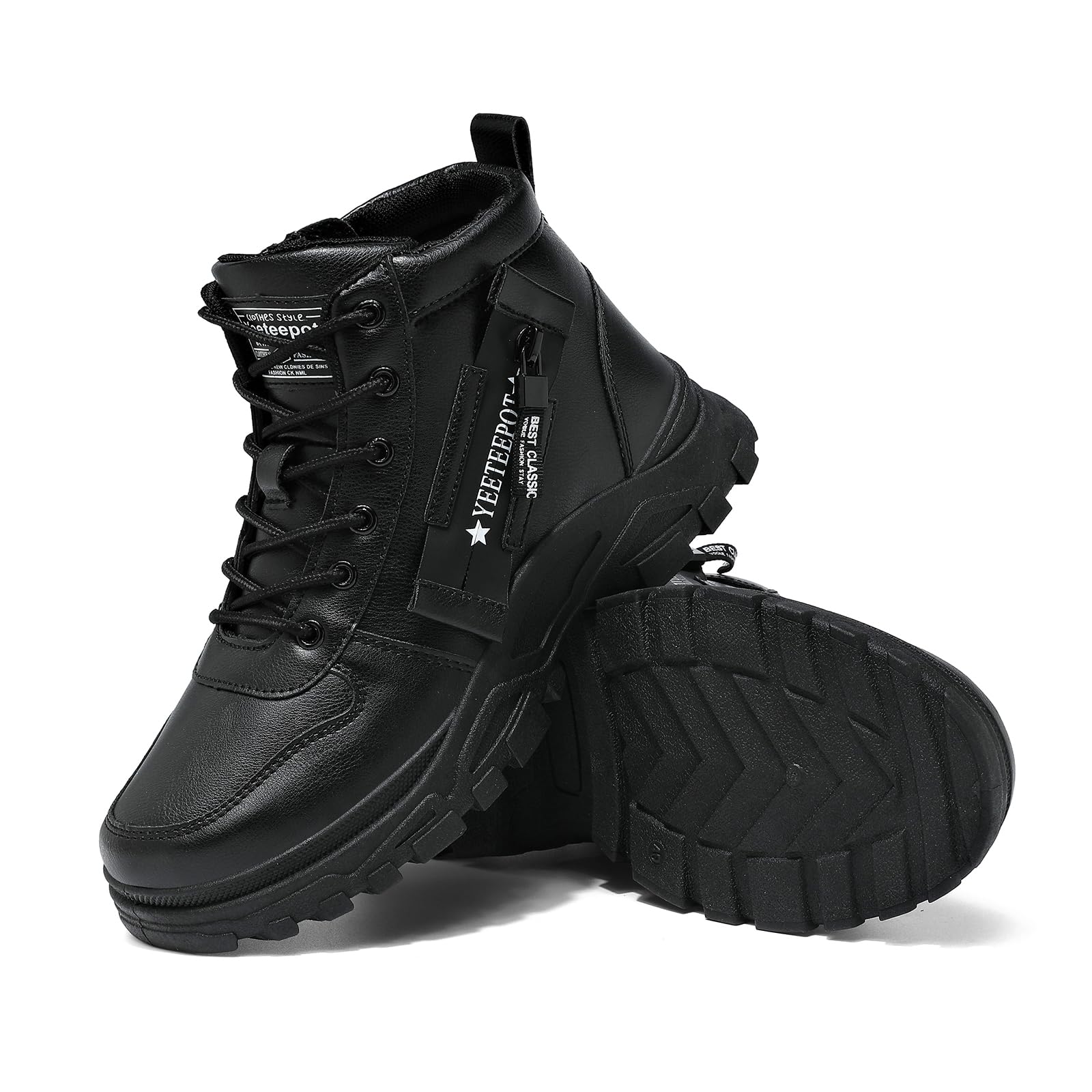 Bottes Femme Bottines à Lacets Classique