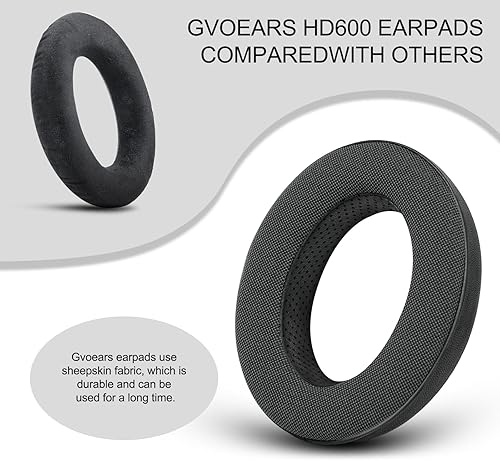 Miniatura 5 de Gvoears - Almohadillas de repuesto para auriculares Sennheiser HD650/HD600/HD660S/HD545/HD525/HD535, almohadilla para auriculares también apto para