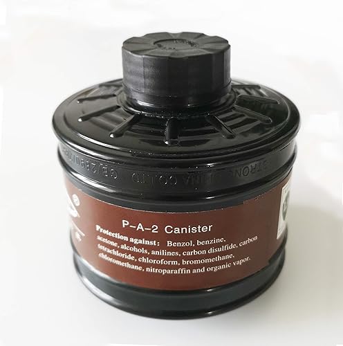 P-A-2 Organic Vapors NBC para máscaras de gas de 1.575 in de 1.575 in recipiente RD40 para protección respiratoria, 1 paquete