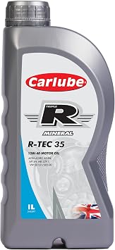 Carlube Triple R 15W-40 ACEA A3/B4, API SN Mineral Engine Oil R-TEC 35 1L