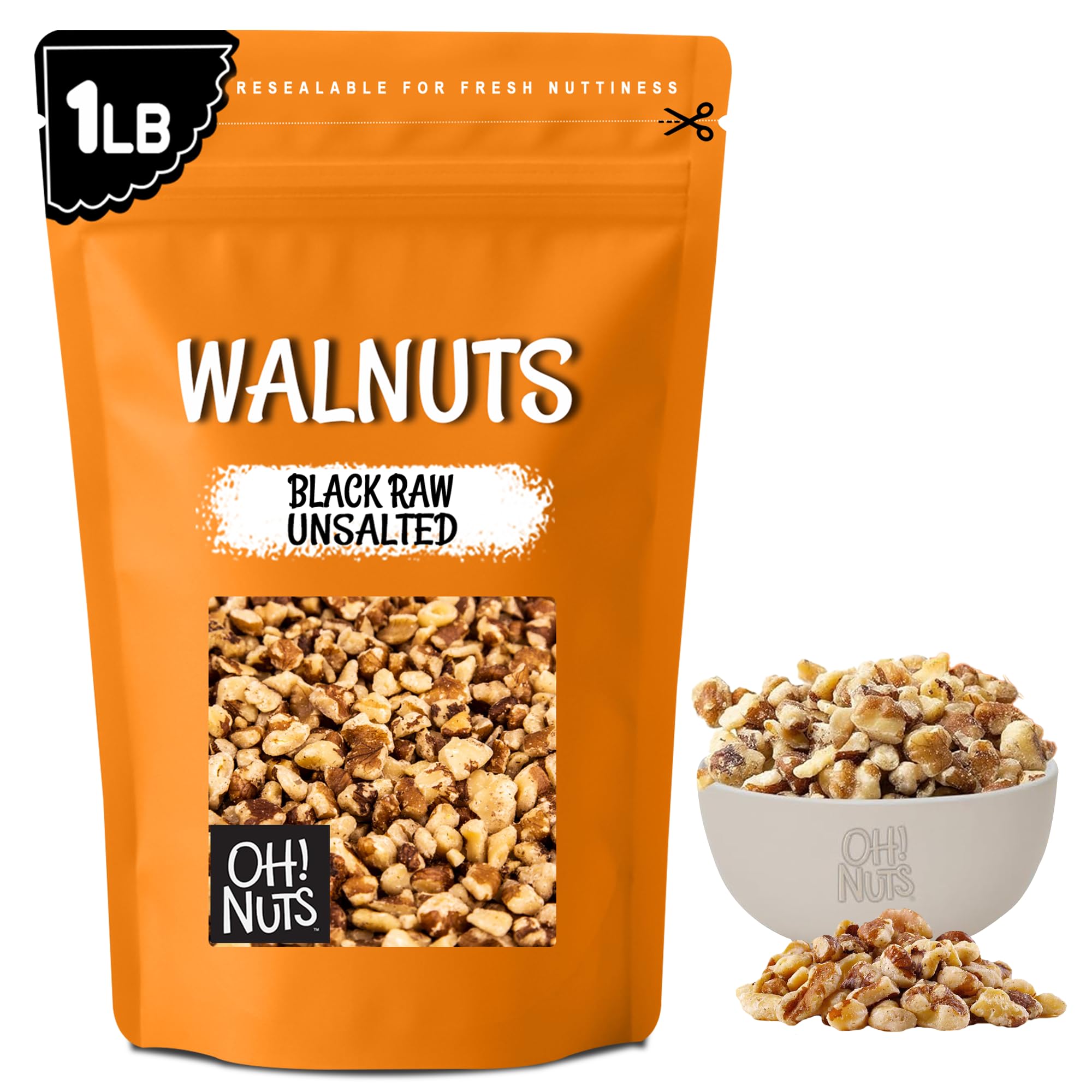 Amazon.com : Oh! Nuts Black Raw Unshelled Walnuts - Fresh Chopped