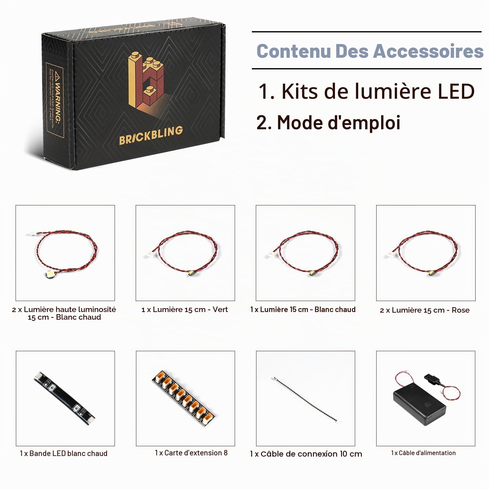 Kit d'éclairage LED compatible avec les écrivains Lego avec fleurs 31169, kit d'éclairage décoratif compatible avec les écrivains Lego avec fleurs de BrickBling
