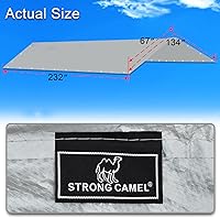 Vista 3 de Strong Camel Cubierta de cochera de 10 x 20 pies de repuesto para tienda de campaña al aire libre refugio de garaje superior con bolas elásticas SIL