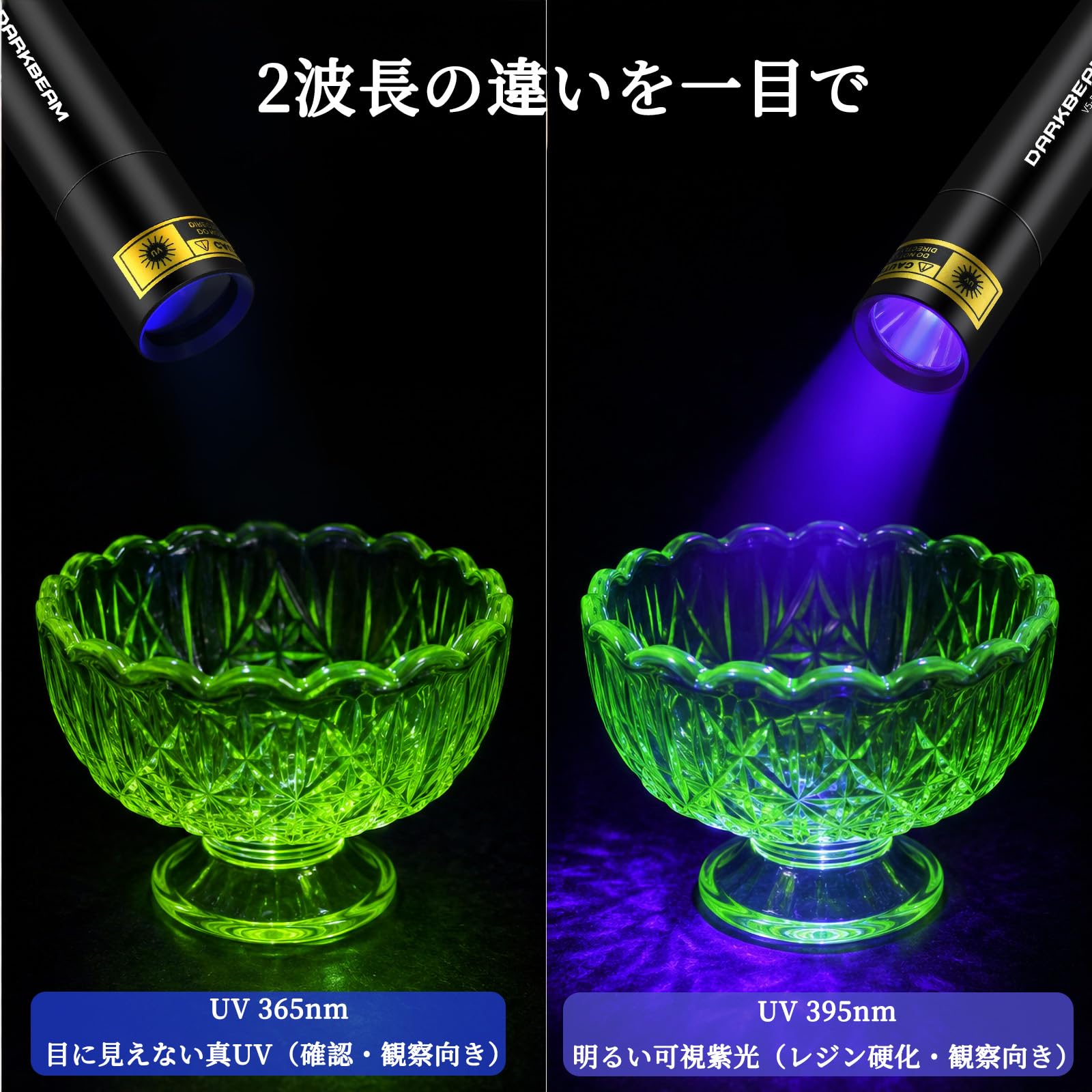 Amazon.co.jp : DARKBEAM ブラックライト UV ライト UV懐中電灯 365nm