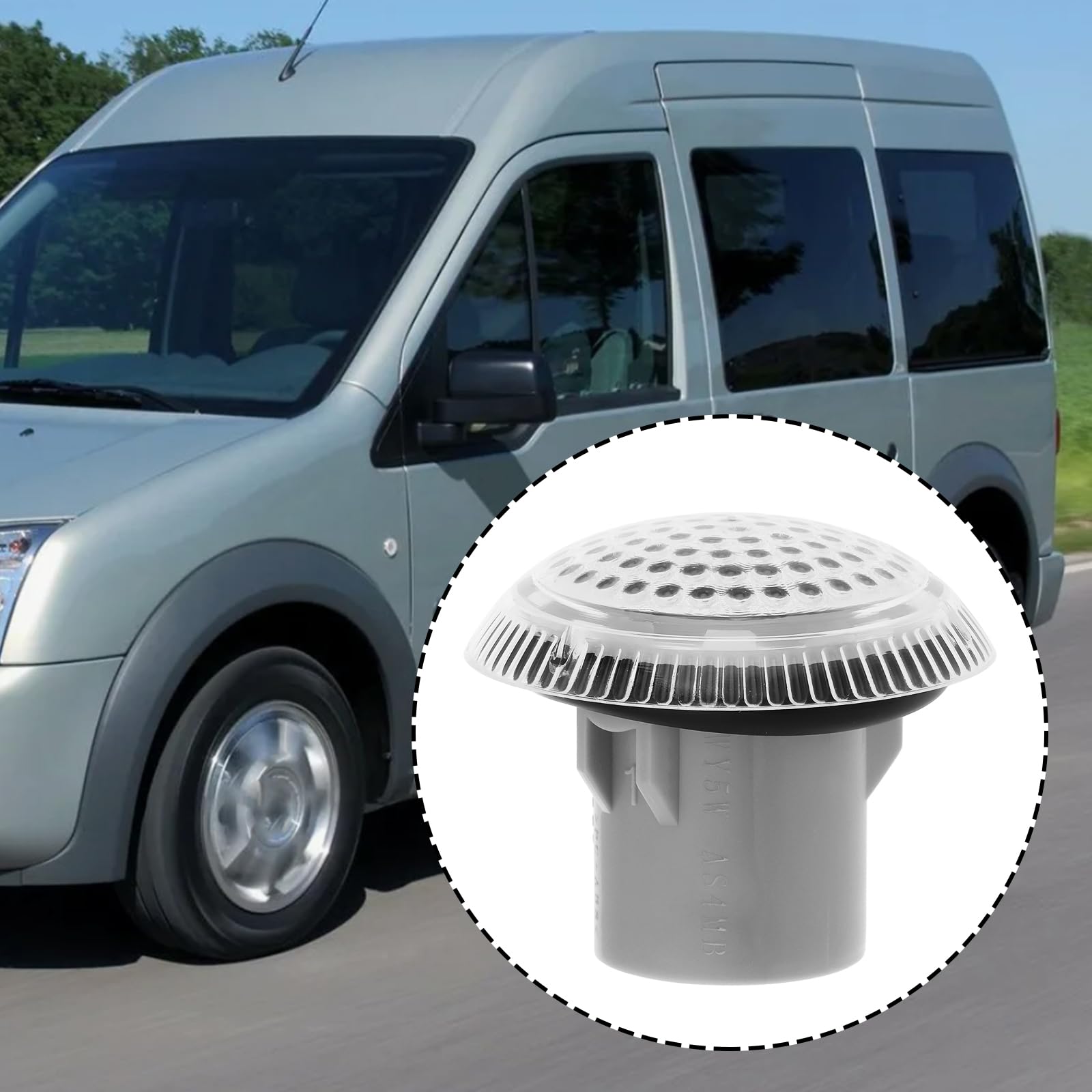 Lot De 2 Caches De Clignotants Latéraux Transparents Pour Ford Transit Connect (2009-2013) - Réf. 9T1Z13K376A