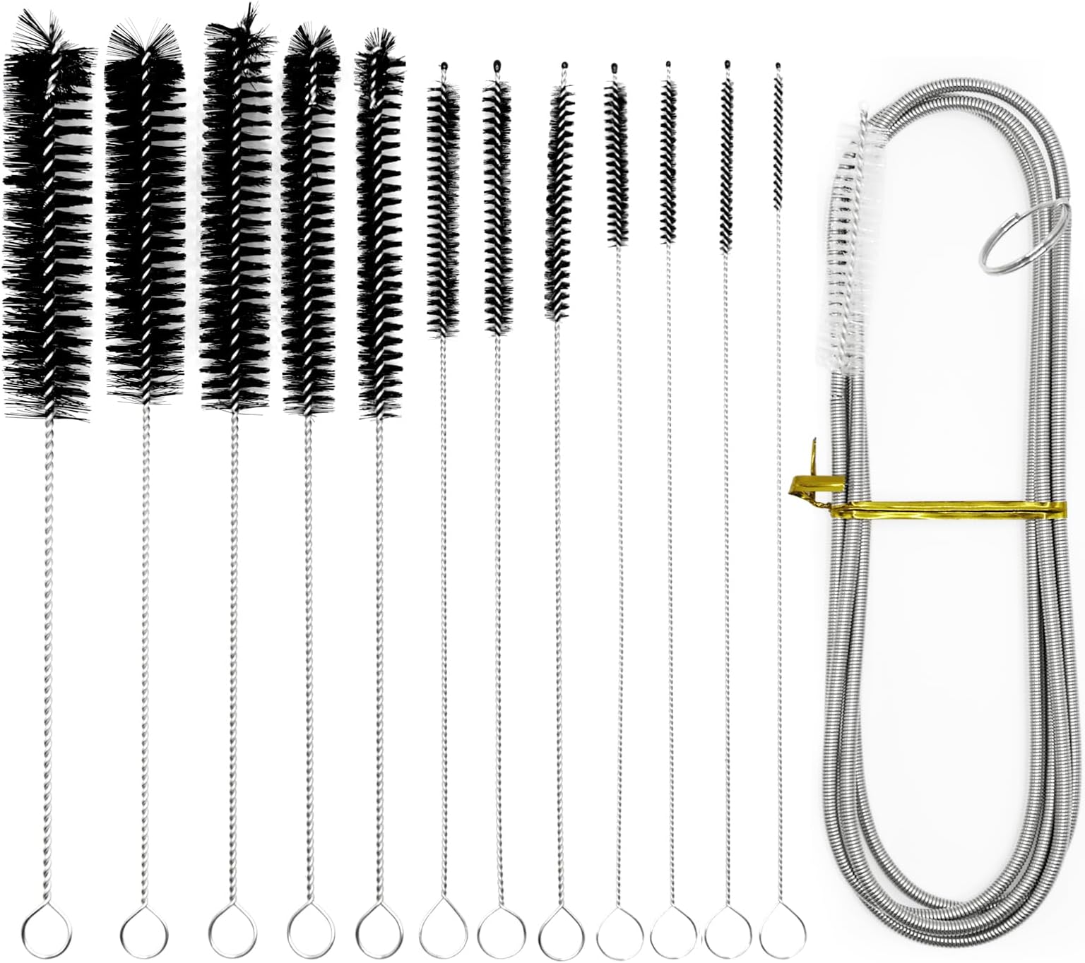 6Pcs Feeding Tube Brush, 32 Inch Bottle Cleaning Brush Small Pipe