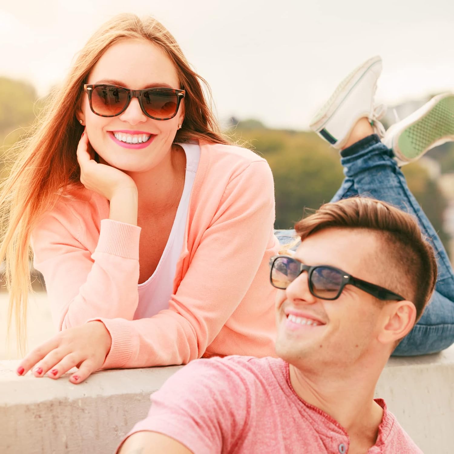 12/24 Pack Wholesale Retro Neon Colors Party Favor Supplies Unisex Sunglasses Bulk for Adults Teens, UV400 Protection - Image 6