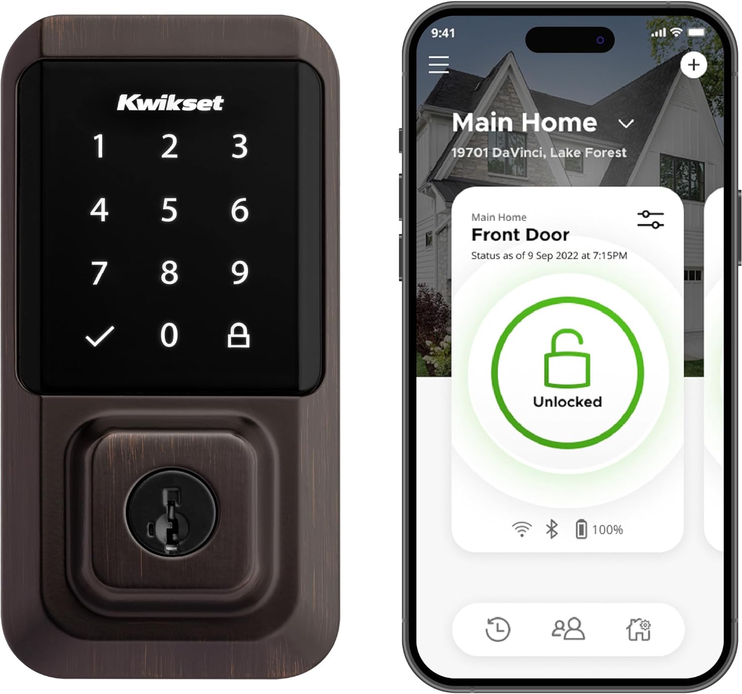 Kwikset Halo Wi-Fi Smart Lock, Keyless Entry Front Door Touchscreen Deadbolt, App Control, Grade AAA Certified, Easy Install No Hub, Venetian Bronze Finish, Digital Remote Lock Kwikset Halo Wi-Fi Smart Lock, Keyless Entry Front Door Touchscreen Deadbolt, App Control, Grade AAA Certified, Easy Install No Hub, Venetian Bronze Finish, Digital Remote Lock