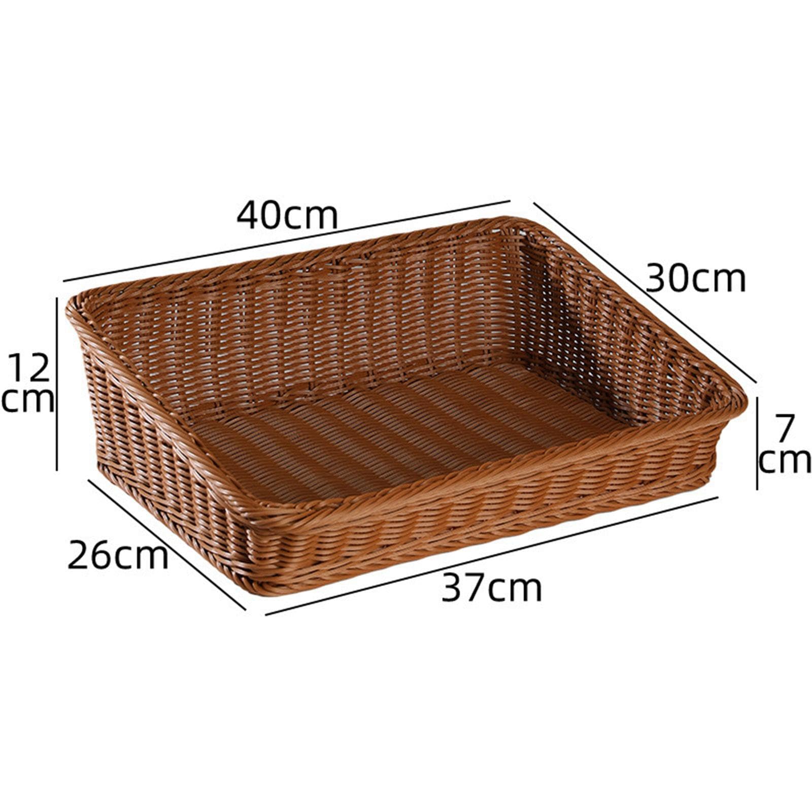 Cestino Portaoggetti, Cestino per, Vassoio Decorativo per Il Pane, Vassoio per Snack, Organizer da Banco, M