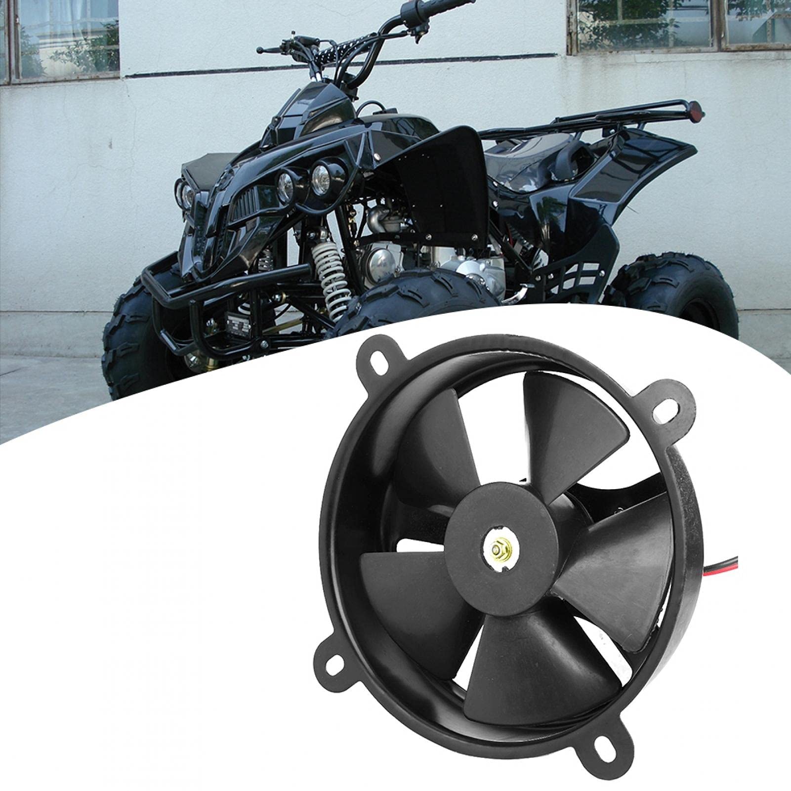 Ventola di raffreddamento, ventola di raffreddamento termoelettrica del radiatore da 6 pollici 150c 200cc con eccellenti prestazioni di dissipazione del calore adatta per quad Dirt Bike ATV