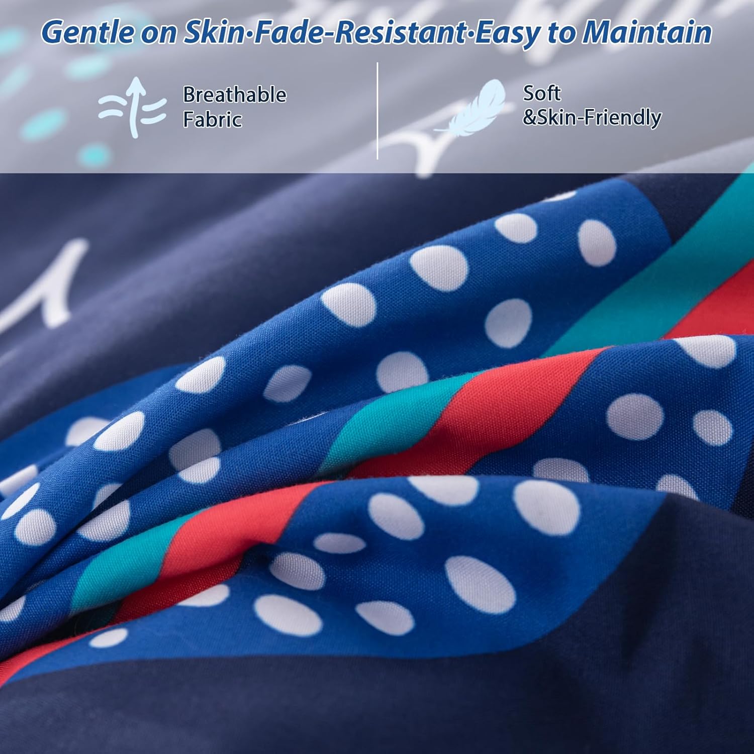 Boys Full Size Space Bedding Set - 7 Piece Rocket & Galaxy Comforter with Deep-Pocket Sheet, Whole-Piece Filling, Machine Washable Bed-in-a-Bag for Kids' Room Makeover & Gifts - Image 2