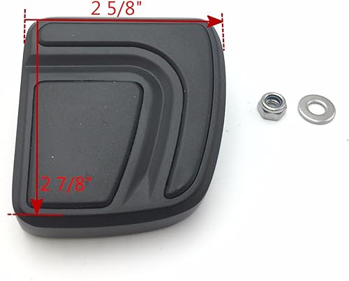 XKH - Pastilla de pedal de freno con ranura de flujo de aire pequeña negra compatible con Harley Davidson Softail Standard FXST CVO Fat Bob FXDFSE2