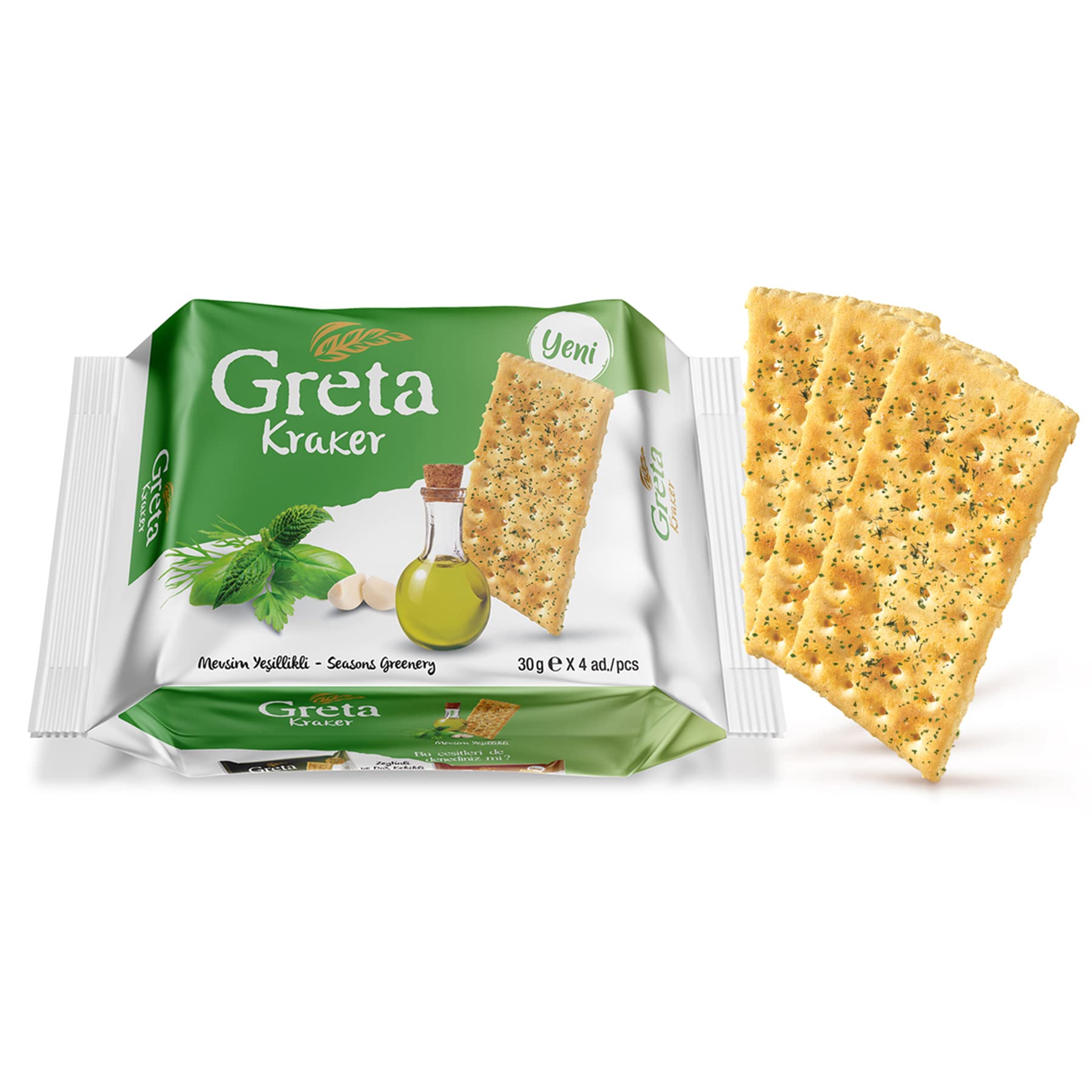 Greta Mevsim Yeşillikli 30 gr x4