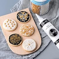 Vista 8 de Sweets Indeed Sprinkles 6 Cell Edible Sprinkle Mix Jimmies Perfect for Cake Decorations Baking Ice Cream Cookies Cupcake Topper (Gold)