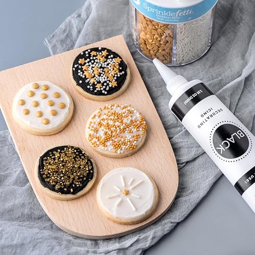 Miniatura 8 de Sweets Indeed Sprinkles - Mezcla comestible de 6 celdas perfectas para decoración de pasteles, hornear, helado, galletas, cupcakes (dorado)