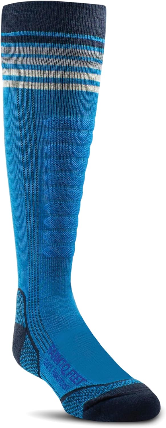 Farm to Feet Kids Waitsfield 2.0 Snow Light Targeted Cushion OTC Merino Wool Socks