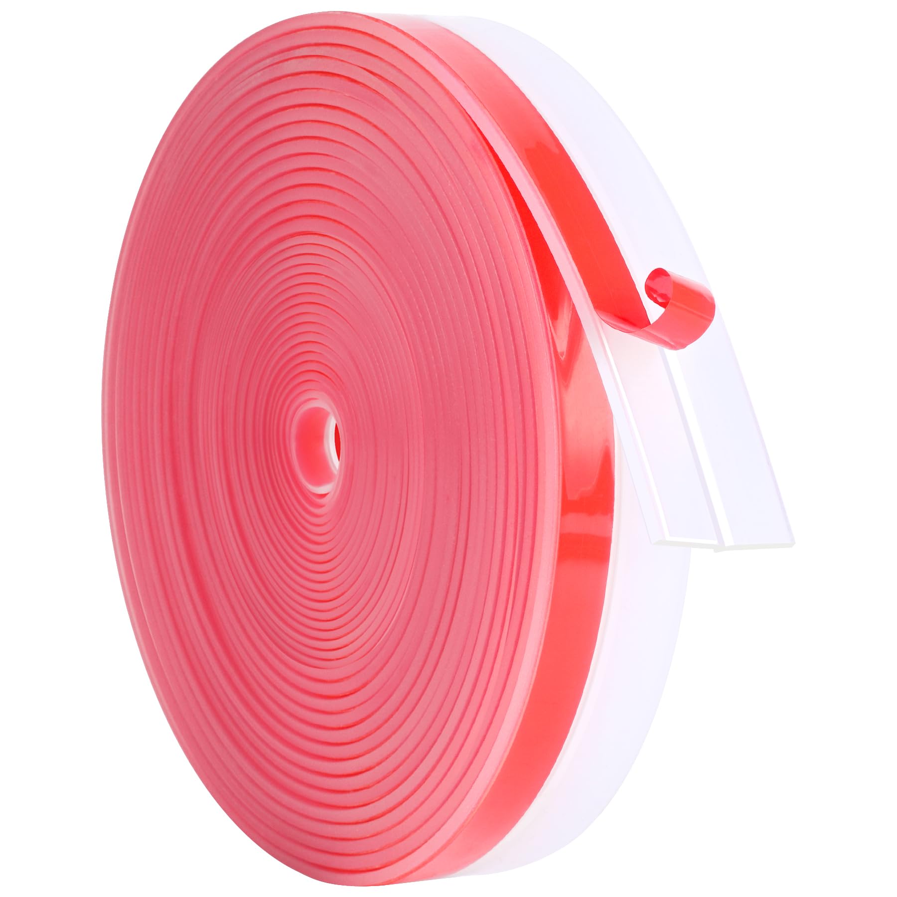 Burlete de silicona para puerta corredera con cinta autoadhesiva invisible de 2.5 cm
