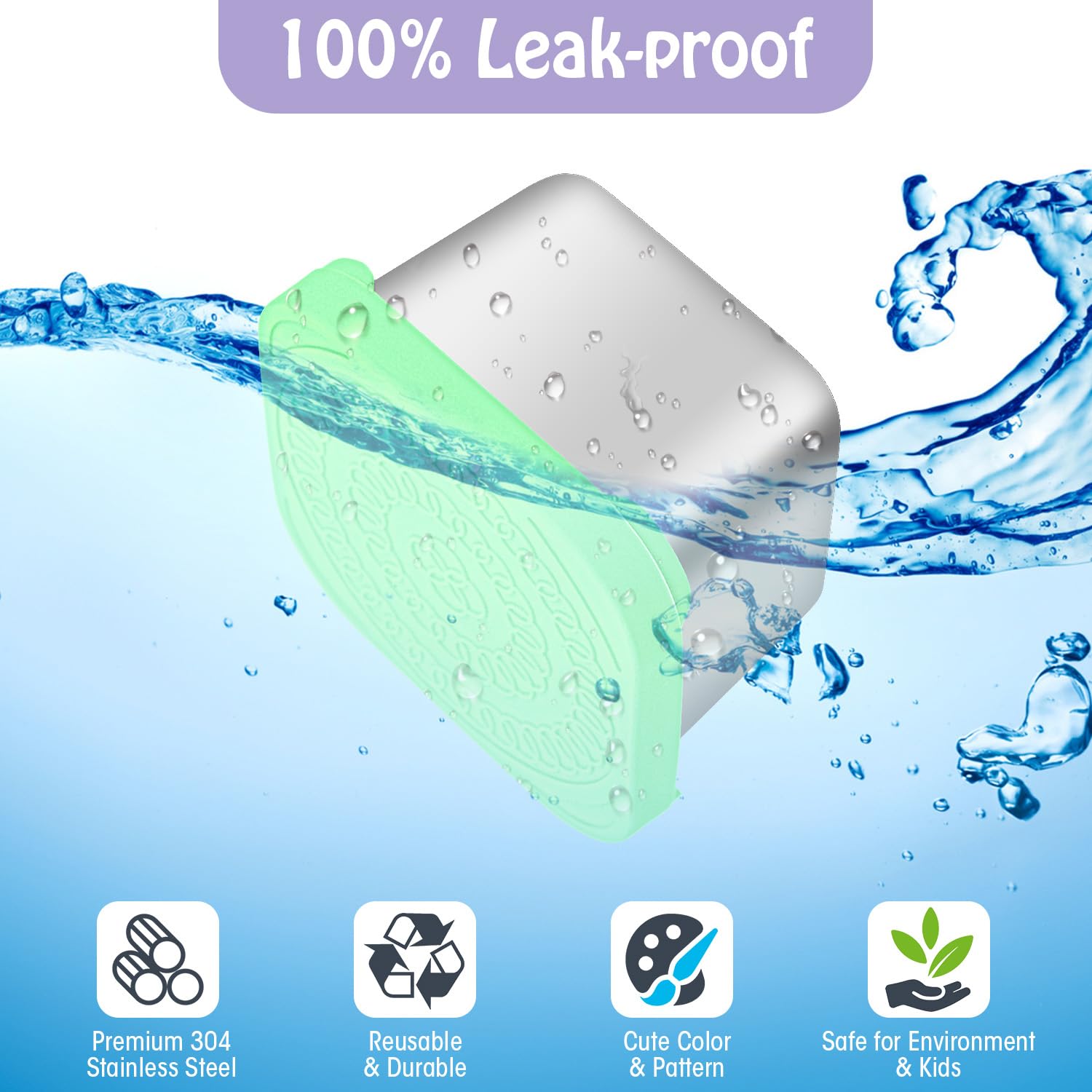 Lot De 3 Petits Récipients Alimentaires étanches Avec Couvercles En