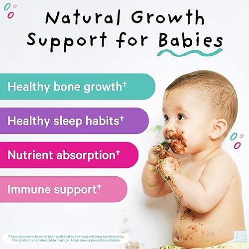 Miniatura 2 de Pink Stork Gotas líquidas de vitamina D para bebés, 400 UI de vitamina D3 para recién nacidos y niños para ayudar a apoyar el desarrollo óseo y la