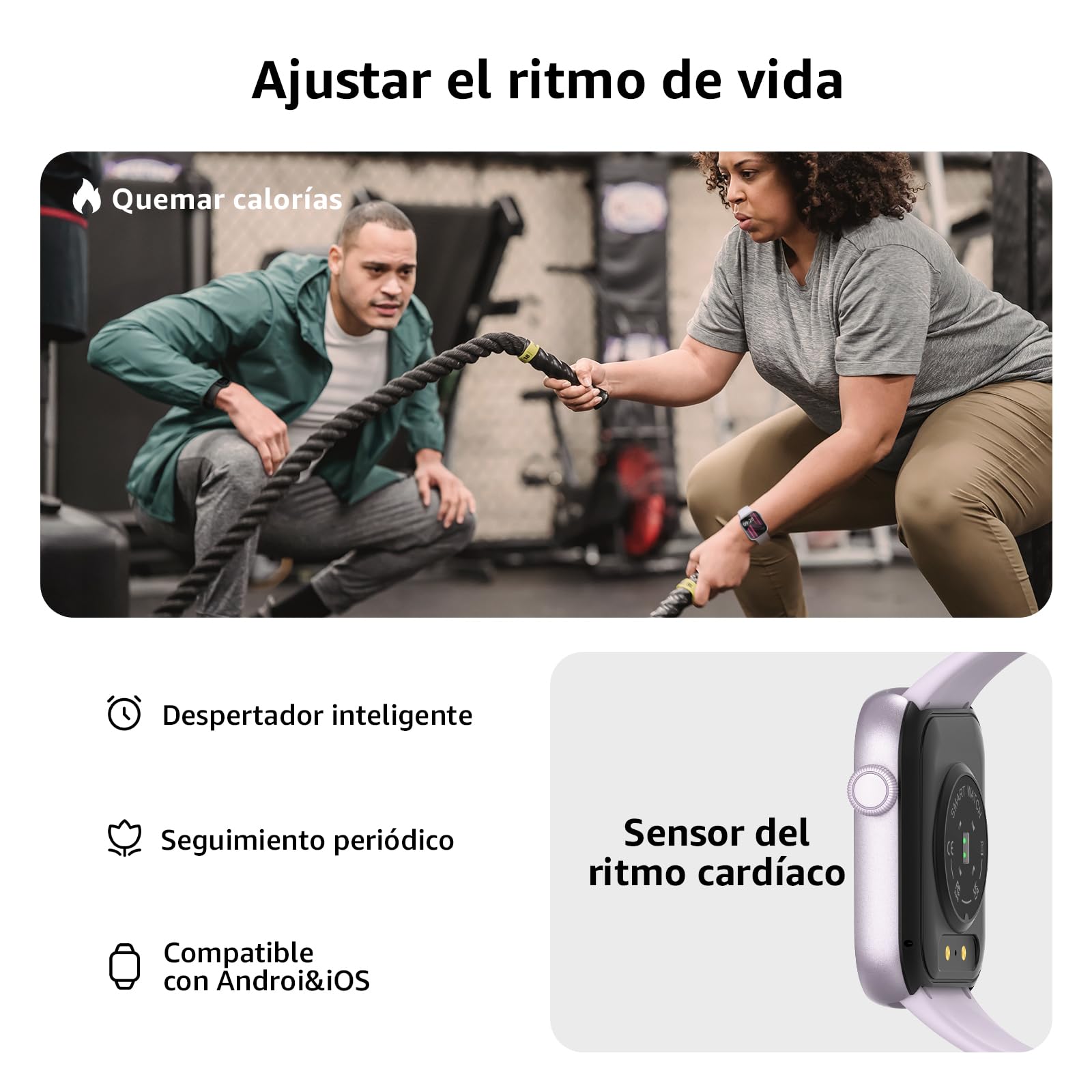 Reloj Inteligente Mujer Hombre, 1.85" Smartwatch con Llamadas Bluetooth, 140+ Modos Deportivos Smart Watch con SpO2/Pulsómetro/Monitor de Sueño/Podómetro, Impermeable IP68 Smart Watch Para Android iOS