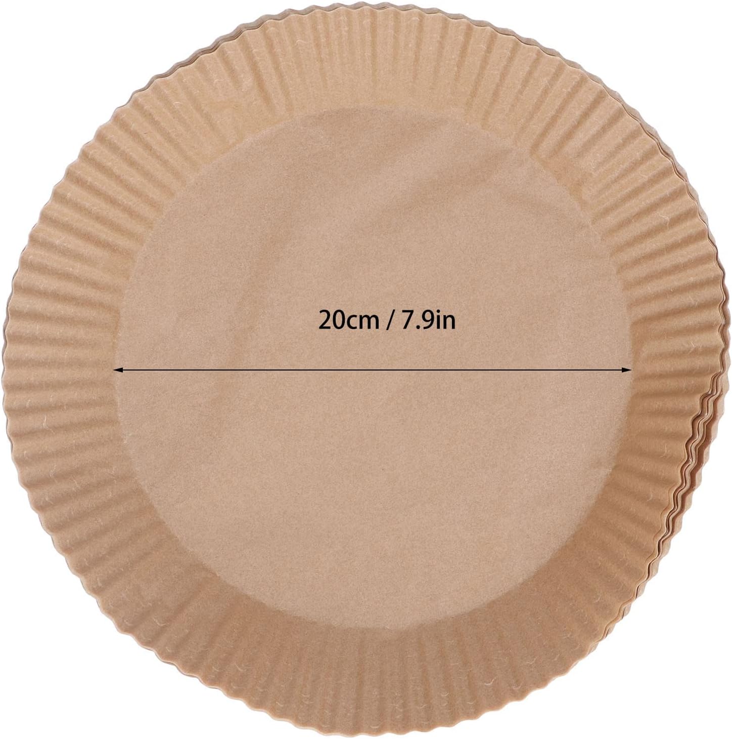 50pcs Paper Liner Nonstick Fryer Oil Paper Baking Fryer Paper Liner for Dessert Shop (Large wood color (50 photos))