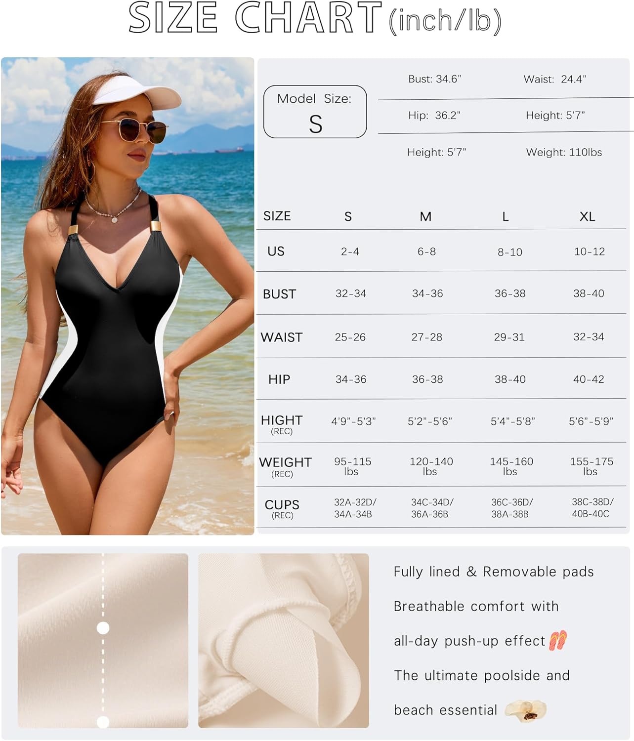 XUNYU One Piece Swimsuit Women Slimming Tummy Control Bathing Suit Color Block Shapewear Swim Suits Modest Full Coverage 2026 - Image 7