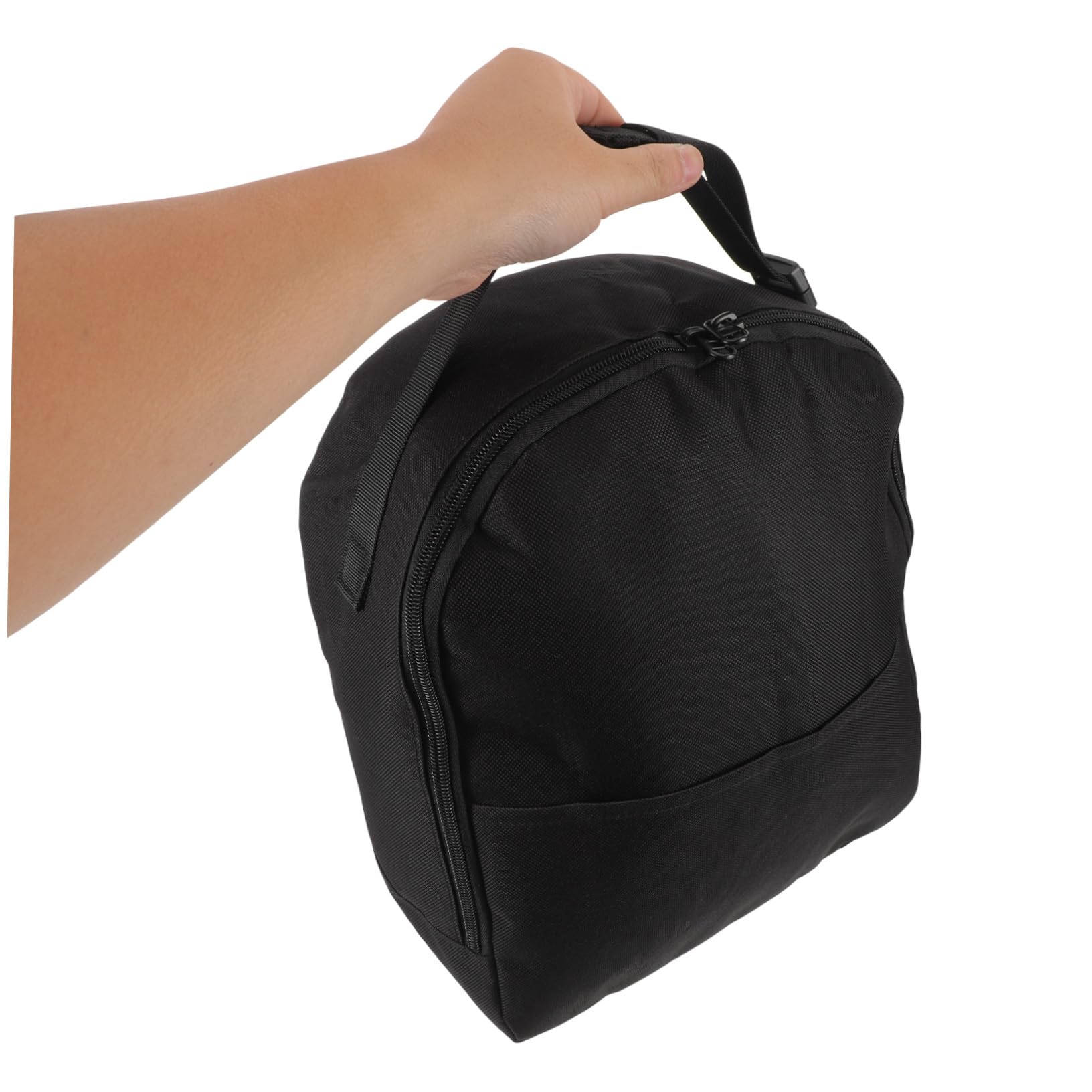 TOYANDONA Borsa Organizer per Ventilatore da Campeggio, 30,5x26x13 Cm | Tessuto Oxford Nero, Maniglia per Trasporto, Custodia da Viaggio Compatta per Vacanze Estive e Outdoor