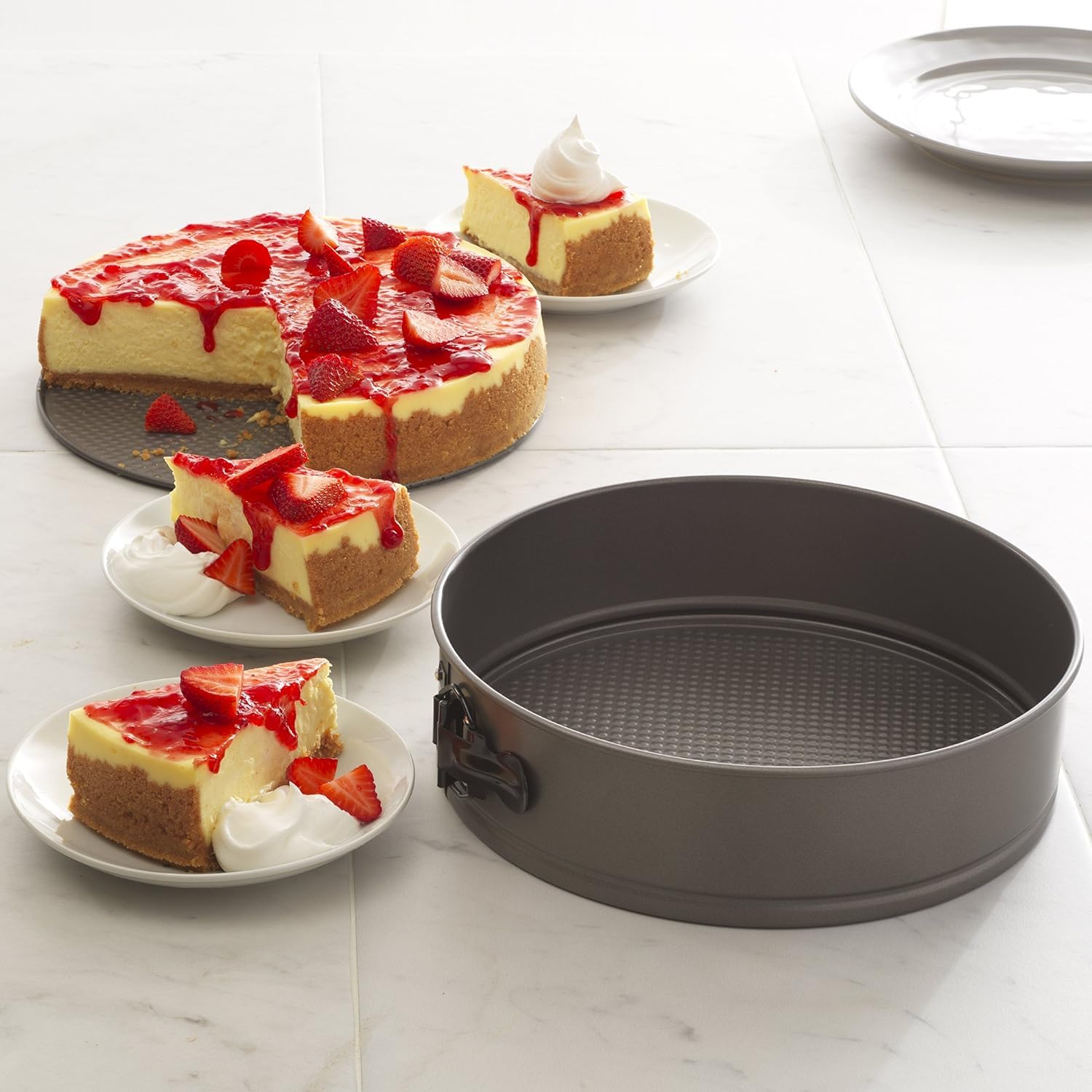 HaWare 3 Tortiere Rotonde In Acciaio Inox 15,2 Cm, Antiaderenti, Alte 7,5 Cm, Sane E Atossiche, Per Torte A Strati, Forno Fino A 232°C