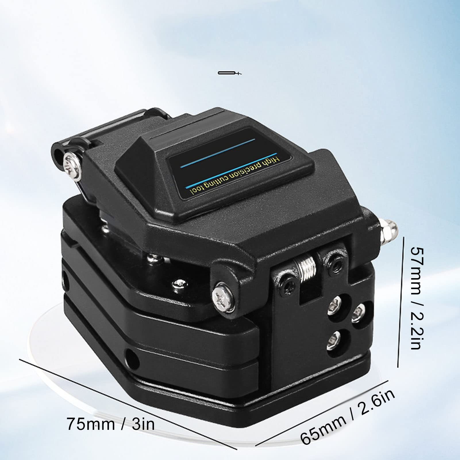 Respicefinem Automatic Return Fiber Cutter Cold Splicing Hot Melting Optical Fiber Cutting Tool With Tungsten Steel Blade Compact Structure And Wrenches Suitable For 125?m Fiber