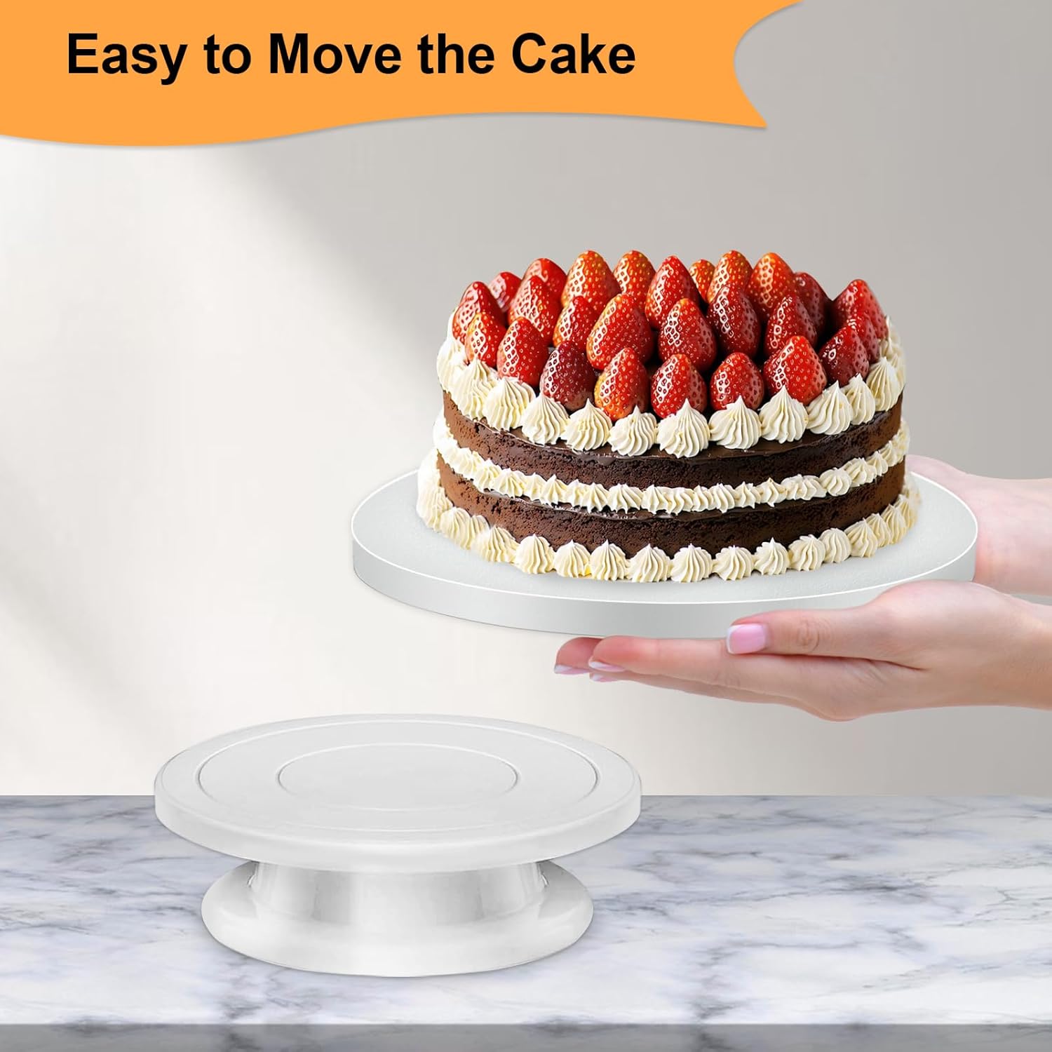 ケーキドラム 12個 14インチ 厚さ1/2インチ 厚紙 丈夫なラウンドケーキボード デコレーション&amp;ディスプレイ用 - 結