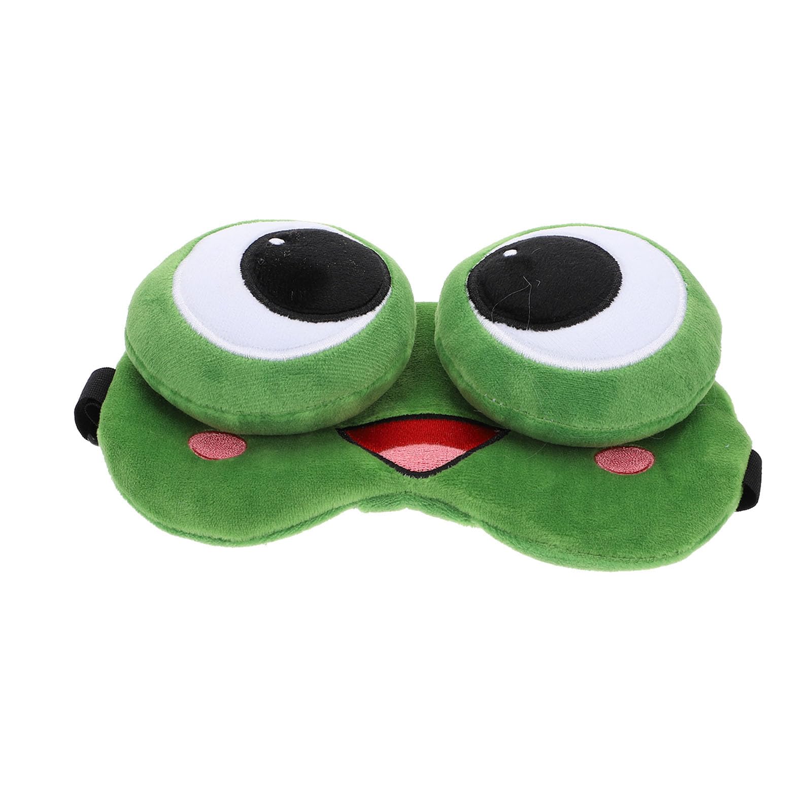 Maschera gli Occhi Gel a Forma di Rana in Peluche, Comoda e Antiscivolo, per Dormire Profondamente Durante Campeggio e Attività All'aperto