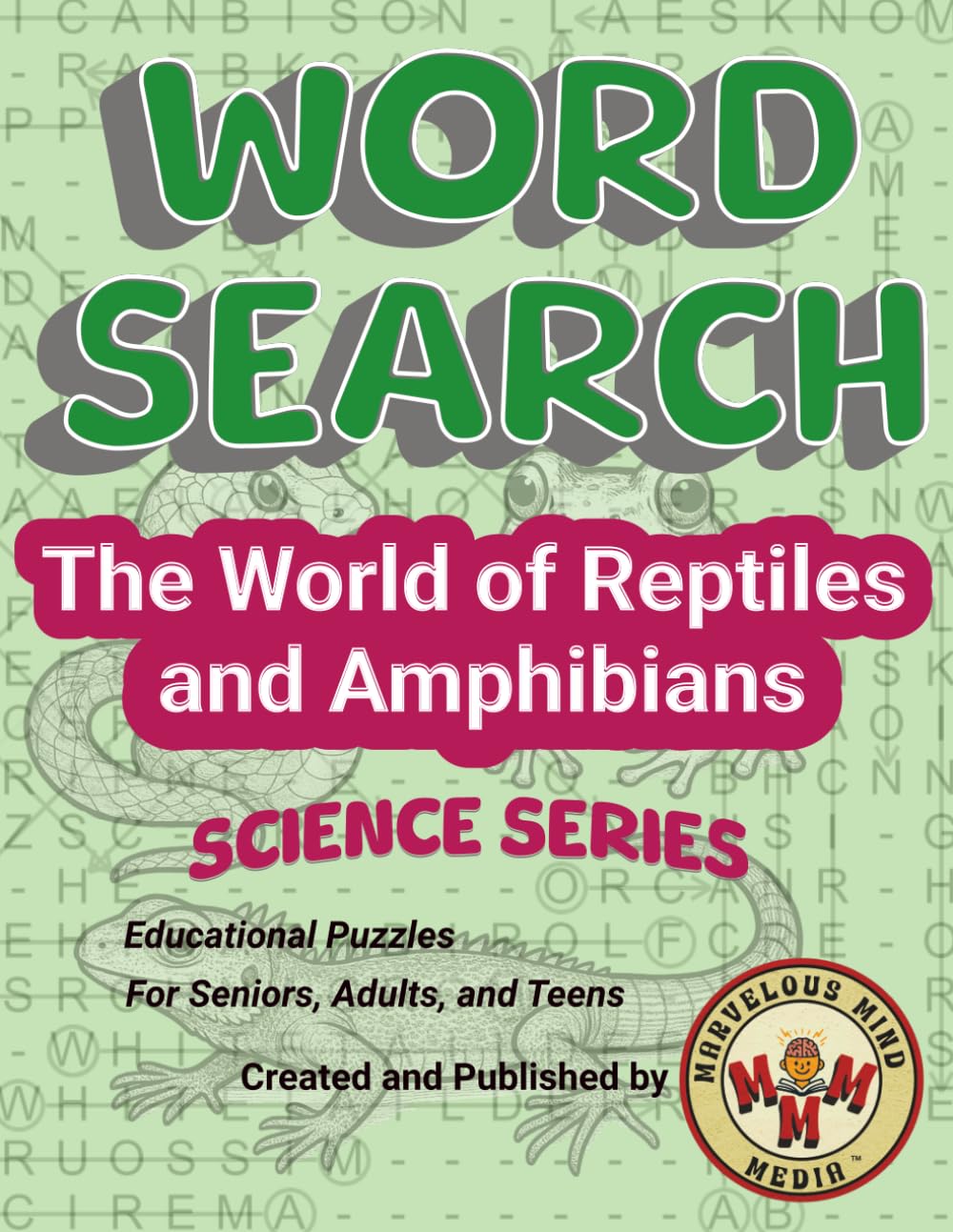 Word Search The World of Reptiles and Amphibians