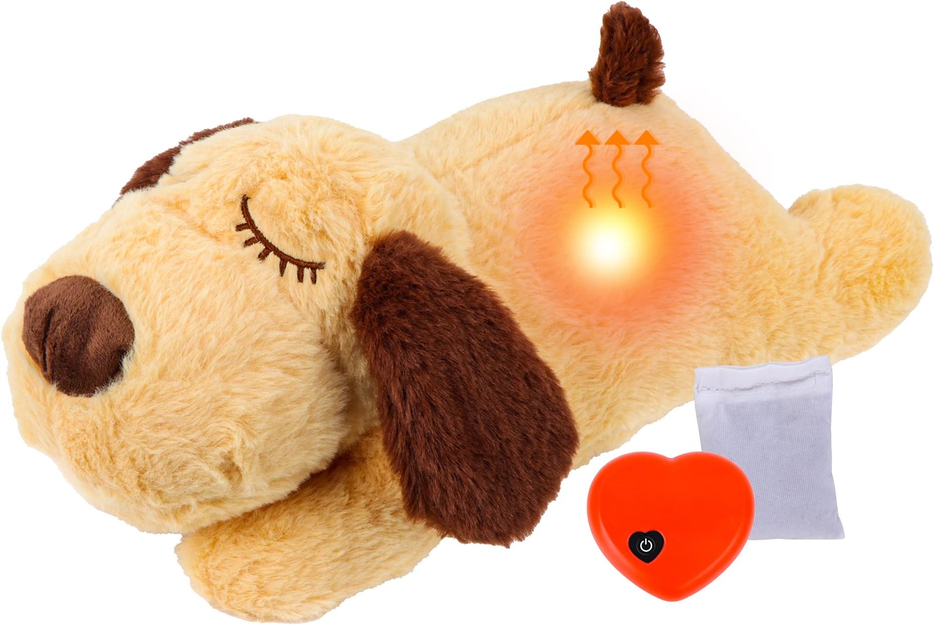 Puppy Heartbeat Stuffed Toy Pet Anxiety Relief and Calming Aid, Soft